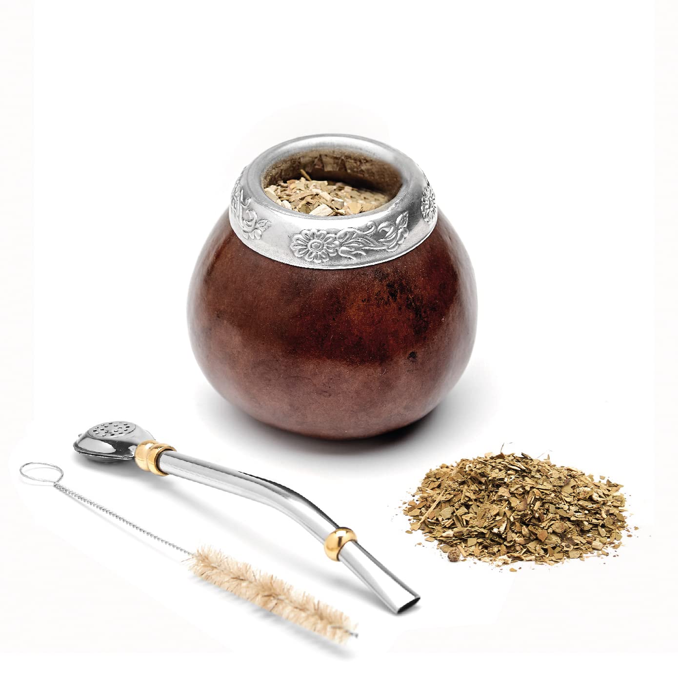 Mate Gourd Set Handmade Natural