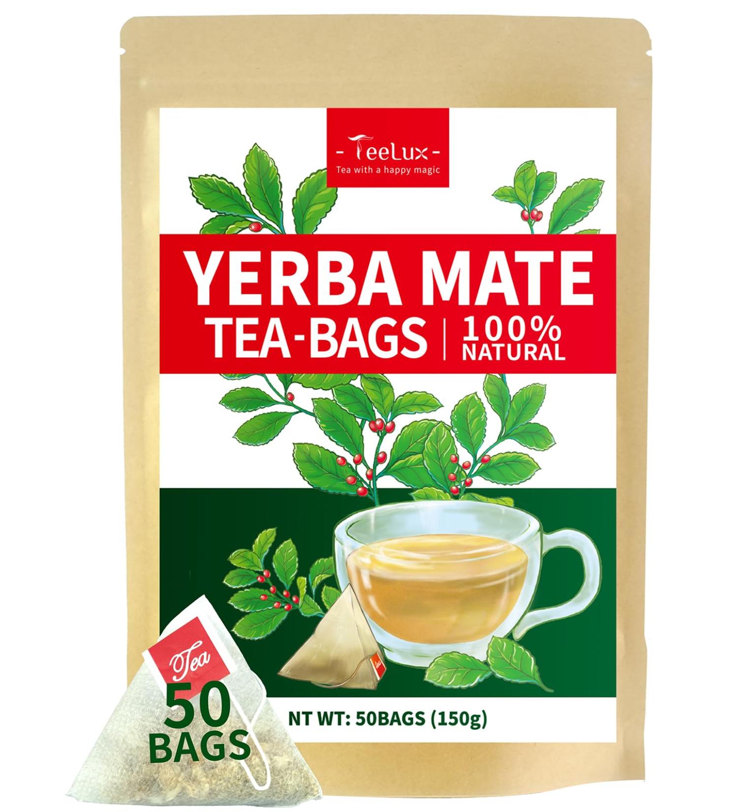 TeeLux Yerba Mate Tea Bags 50 bags